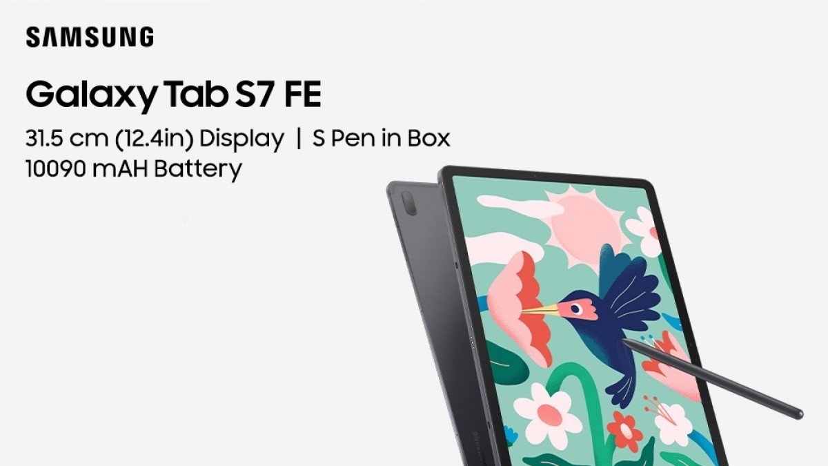 Samsung Galaxy Tab S7 FE phiên bản Wi-Fi ra mắt tại Ấn Độ