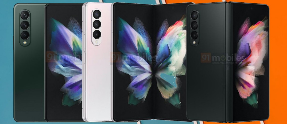 Exclusive] Samsung Galaxy Z Fold3 design and colour options