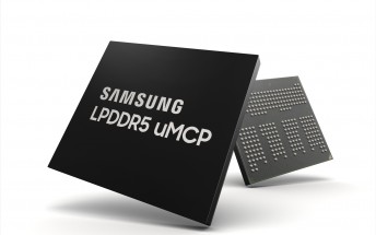 Samsung introduces LPDDR5 uMCP that brings flash and RAM on the same chip
