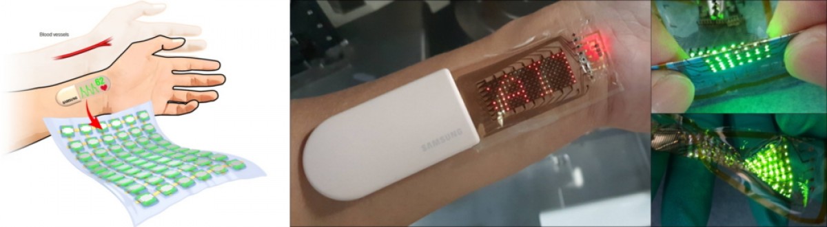 Samsung showcases a stretchable OLED skin patch