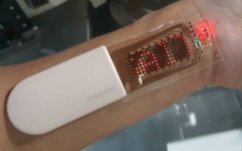 Samsung showcases a stretchable OLED skin patch