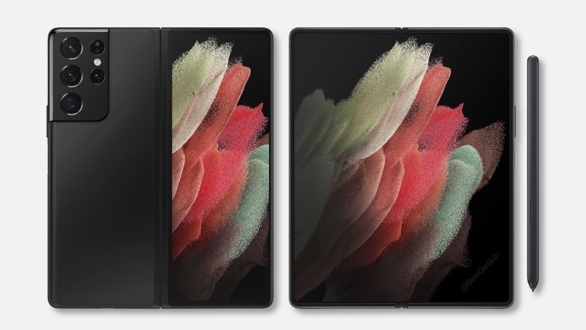 Samsung Galaxy Z Fold3 render