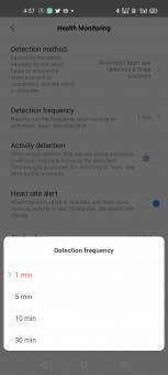 Heart rate monitoring on Amazfit GTS 2