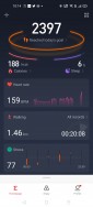 Amazfit GTS 2's data and settings in Amazfit's Android app