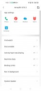 Amazfit GTS 2's data and settings in Amazfit's Android app