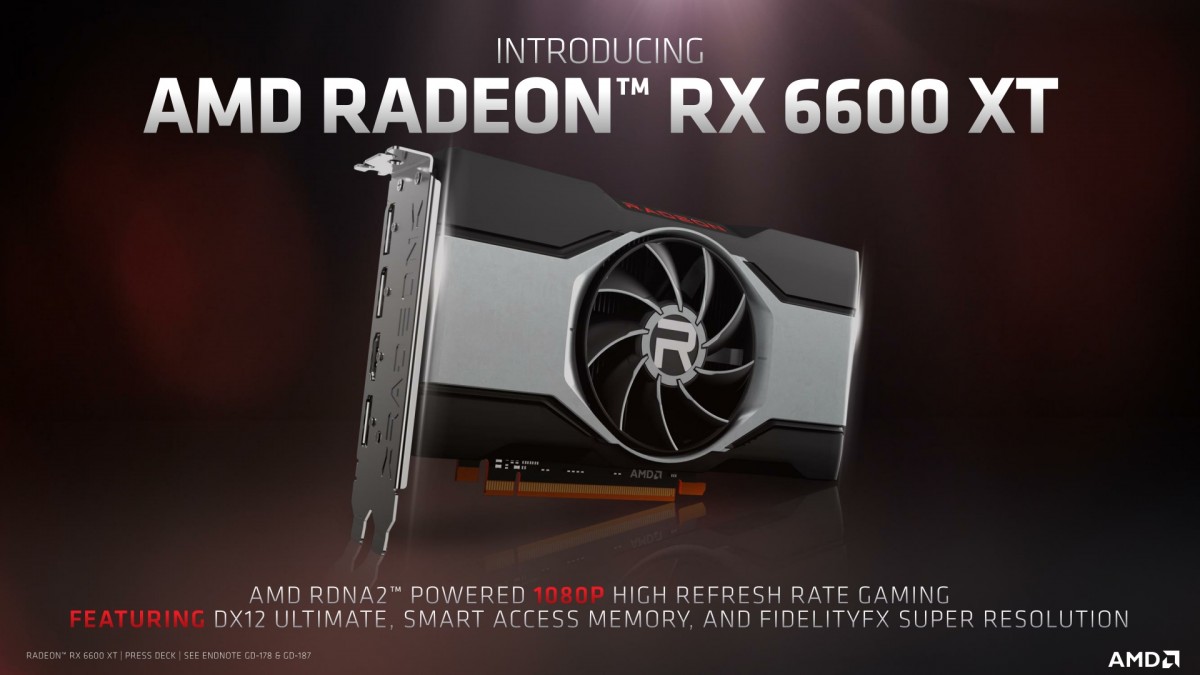 AMD announces Radeon RX 6600 XT graphics card for $379 - GSMArena