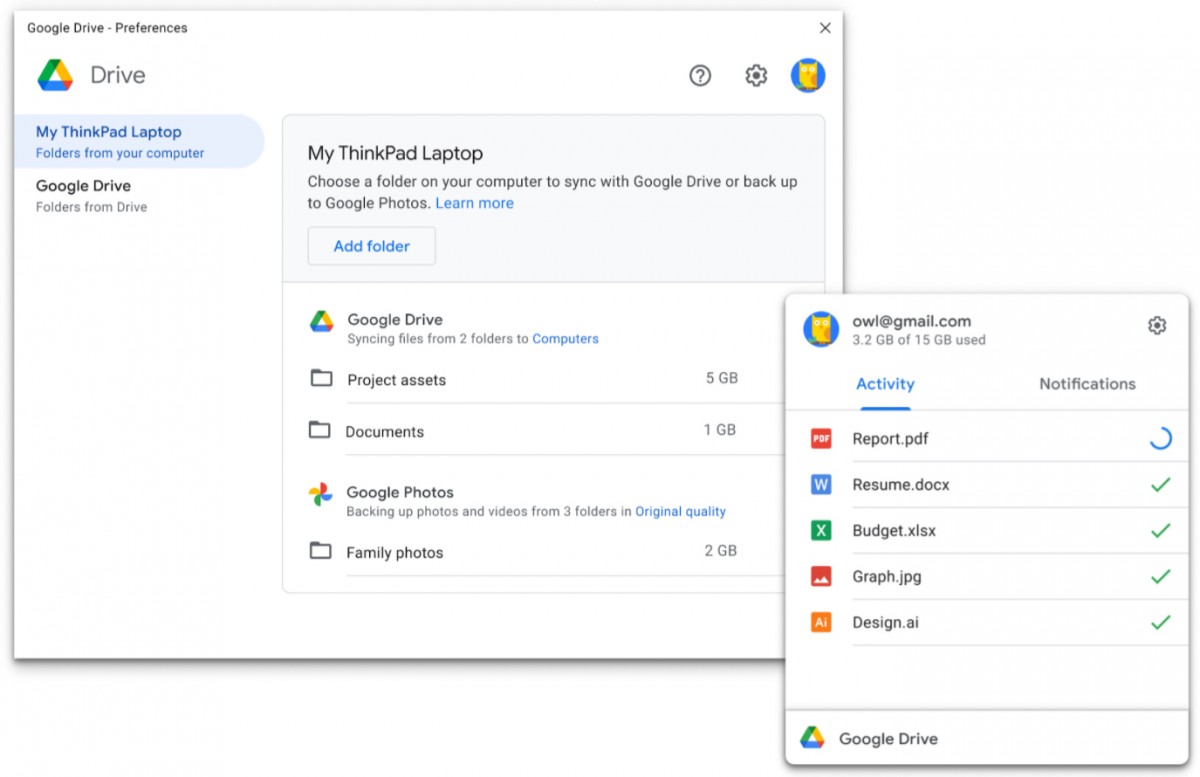 google drive for desktop is replacing backup and sync