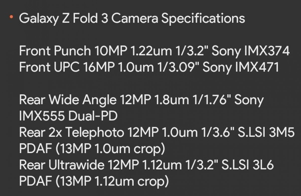 Samsung Galaxy Z Fold3's camera setup to offer small upgrade, ultrawide gets AF