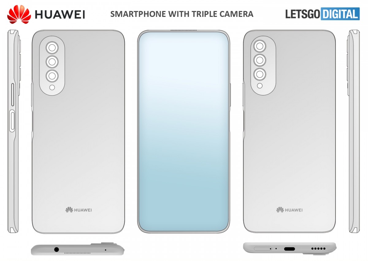 Huawei patents a smartphone with under-display selfie camera