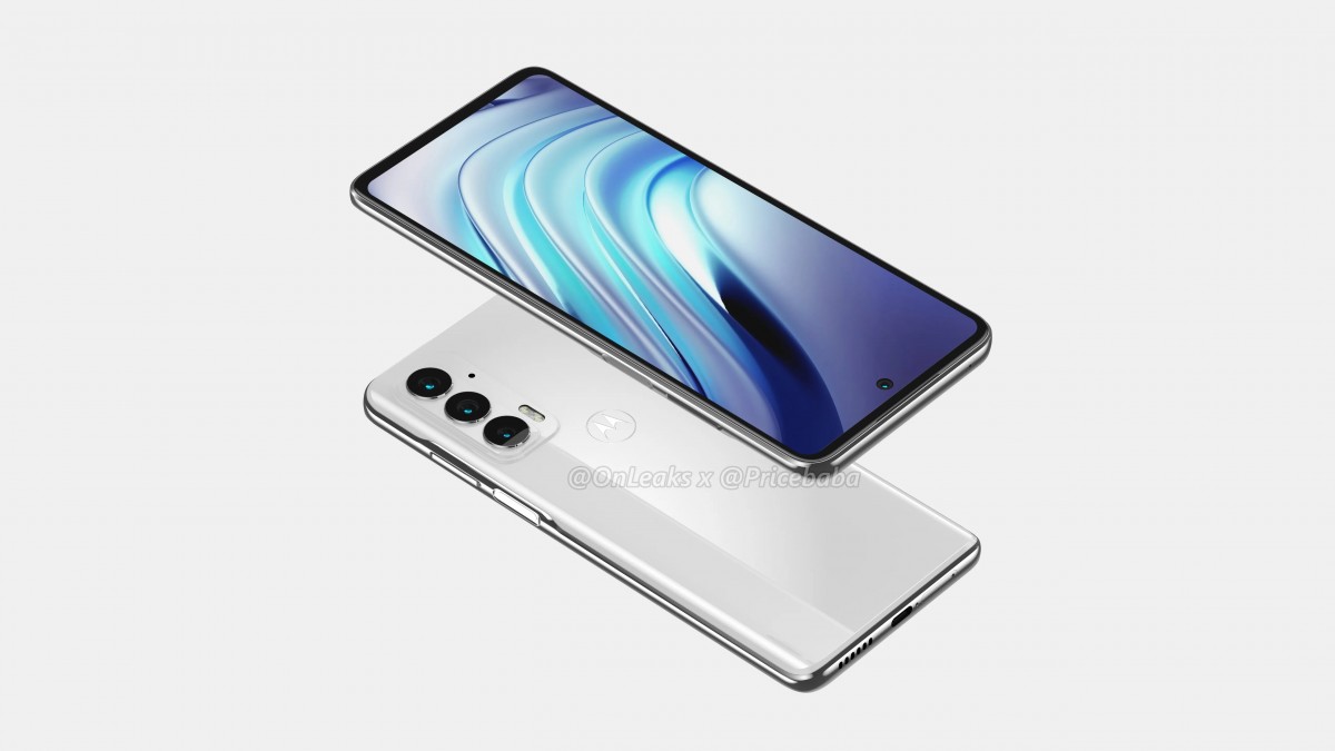 Motorola Edge 20 appears in renders with punch hole display and triple camera