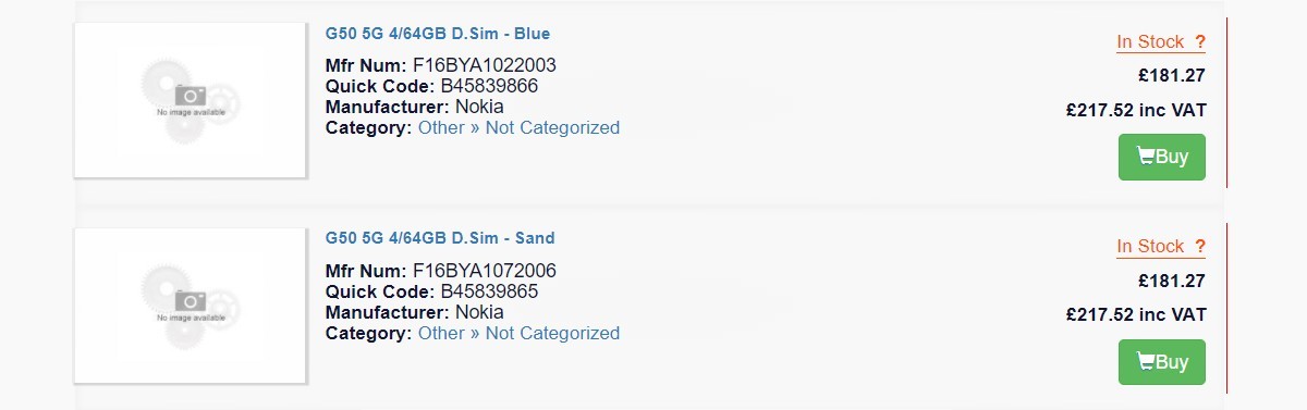 Nokia G50 with 5G shows up at British retailers with a lower price than the Nokia X10