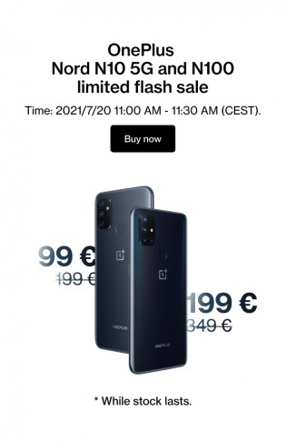 OnePlus Day promo will drop the Nord N10 price to €200, Nord N100 to €100
