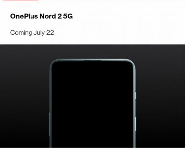 The OnePlus Nord 2 5G is coming on July 22