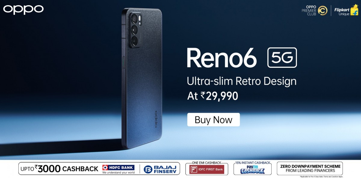 Oppo Reno6 5G goes on sale in India as the country's first Dimensity 900-powered smartphone