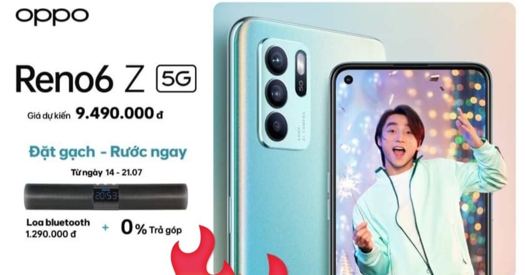 Alleged price for the Oppo Reno6 Z