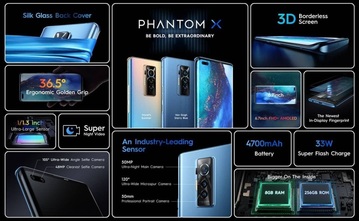 The Phantom X, Tecno's first premium phone, is now available