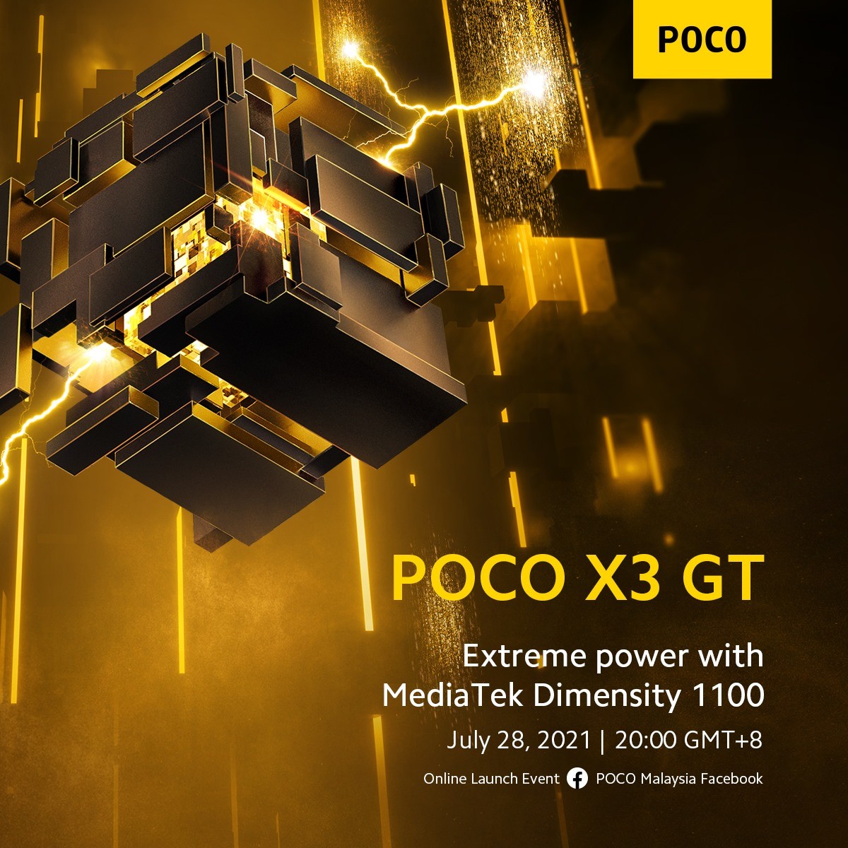Poco X3 GT’s design confirmed through renders, Dimensity 1100 also verified