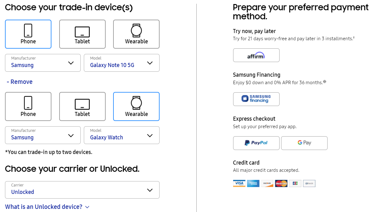 Samsung US will let you swap two old devices for a new Galaxy Z Fold3 or Z Flip3