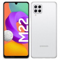 Samsung Galaxy M22 de couleur blanche