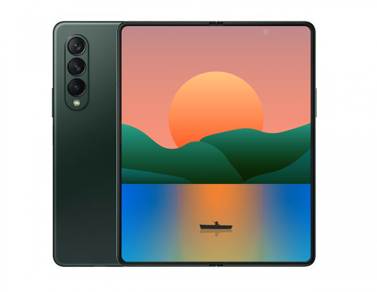 Caméra Sous-Écran Rendue Sur Samsung Galaxy Z Fold3 5G