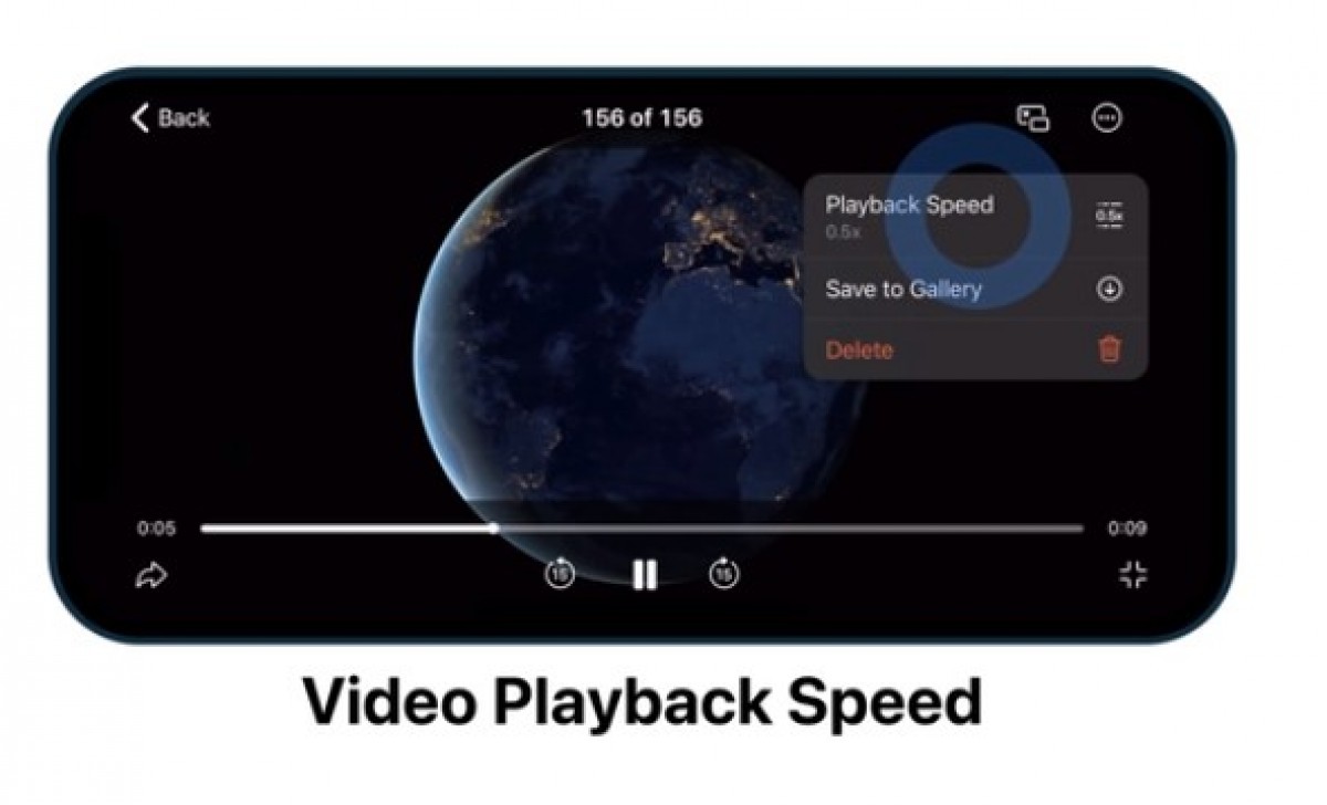 Telegram agrega velocidad de reproducción de video, pantalla compartida con sonido y videollamadas para hasta 1000 espectadores