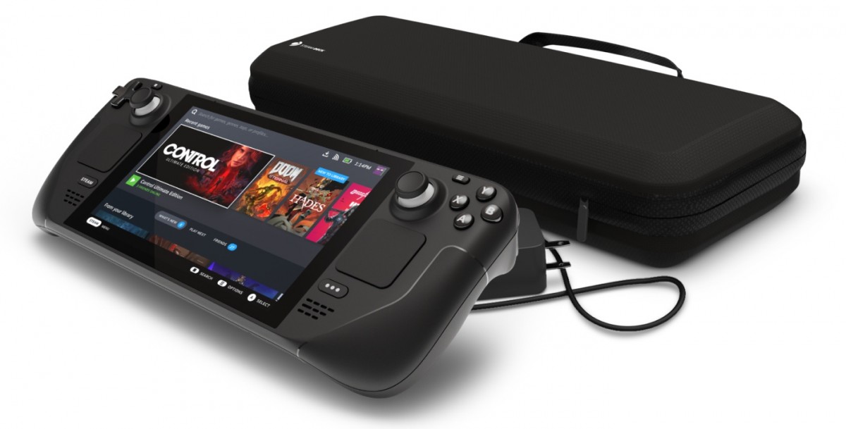 Valve Steam Deck is a handheld gaming PC that runs SteamOS