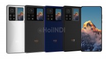 Xiaomi Mi Mix 4 menunjukkan layar sekunder di bagian belakang