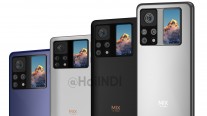 Xiaomi Mi Mix 4 renders showing a secondary display on the back