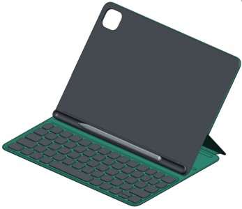 Keyboard case with stylus (3D render)