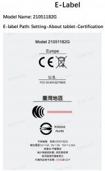 Xiaomi Mi Pad 5 FCC certification
