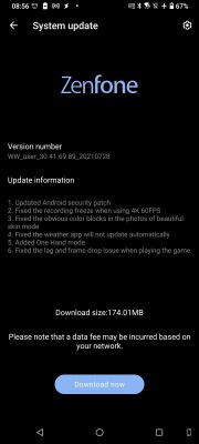 Asus Zenfone 7 and 7 Pro receive minor update