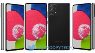 Samsung Galaxy A52s 5G với màu bạc hà tuyệt vời và màu đen tuyệt vời