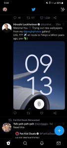 Screenshot (probably) showing the Pixel 6 Pro lockscreen