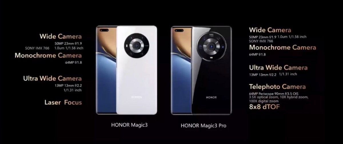 Honor Magic3 and Magic3 Pro bring SD 888+ IMAX cinematic video recording and 66W charging