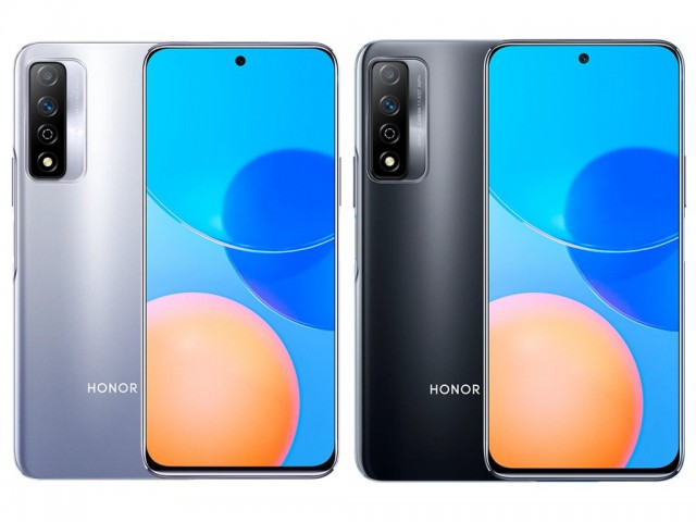 Honor Play 5T Pro màu bạc và đen