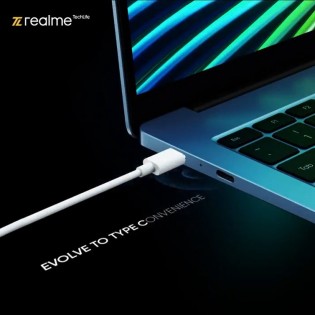 Realme Book Slim với bàn phím có đèn nền và sạc USB-C