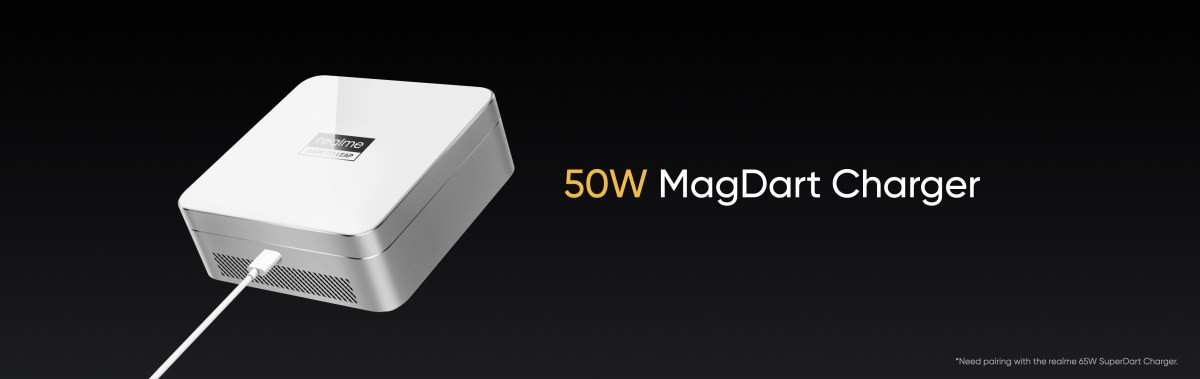 The MagDart 50W charger is almost as fast as wired 50W chargers