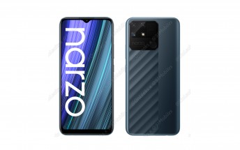 Realme Narzo 50A renders surface revealing unique back design