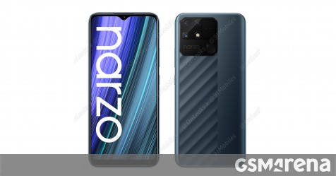 Realme Narzo 50A renders surface revealing unique back design