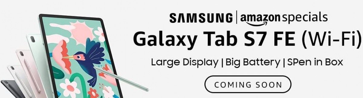 Samsung Galaxy Tab S7 FE phiên bản Wi-Fi sắp ra mắt tại Ấn Độ