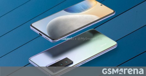 Los renders del vivo X70 muestran un diseño similar al Pro con tres cámaras y una pantalla plana