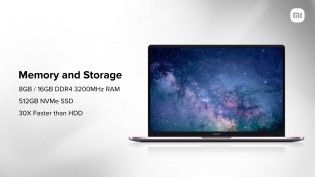 Mi Notebook Ultra đi kèm với CPU Intel thế hệ thứ 11, RAM lên đến 16GB và SSD 512GB