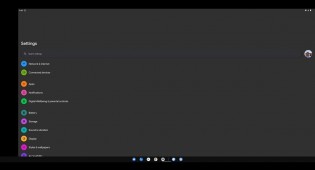 Screenshots taken from a tablet running a beta version of Android 12