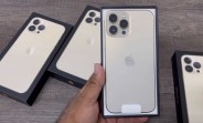 Gold Apple iPhone 13 Pro Max unboxed on video