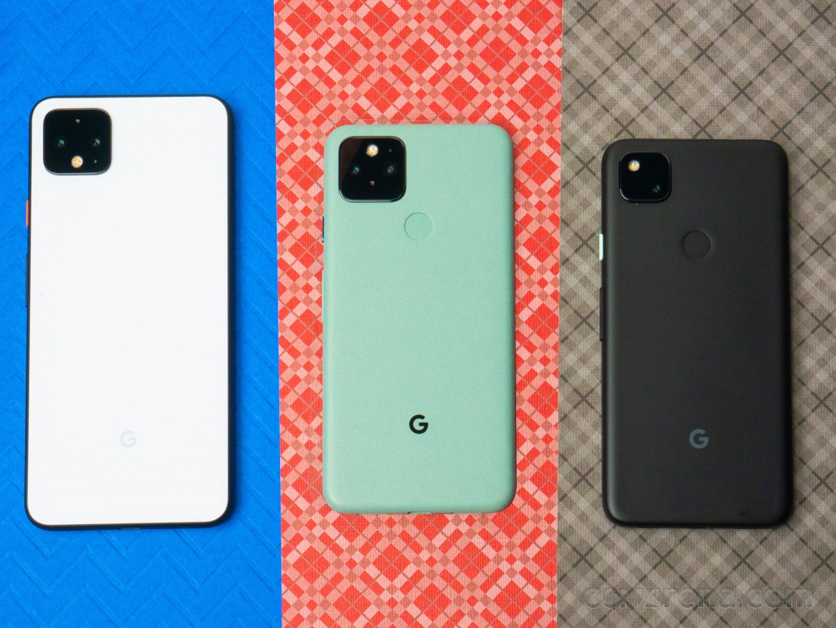 Google Pixel 4 XL, Pixel 5, and Pixel 4a