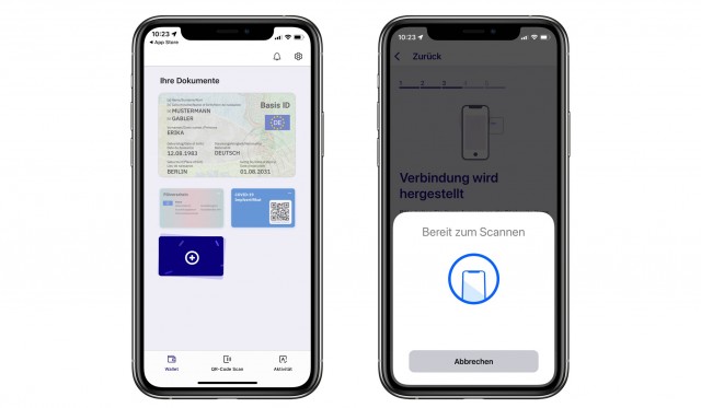 Application ID Wallet avec permis de conduire ajouté