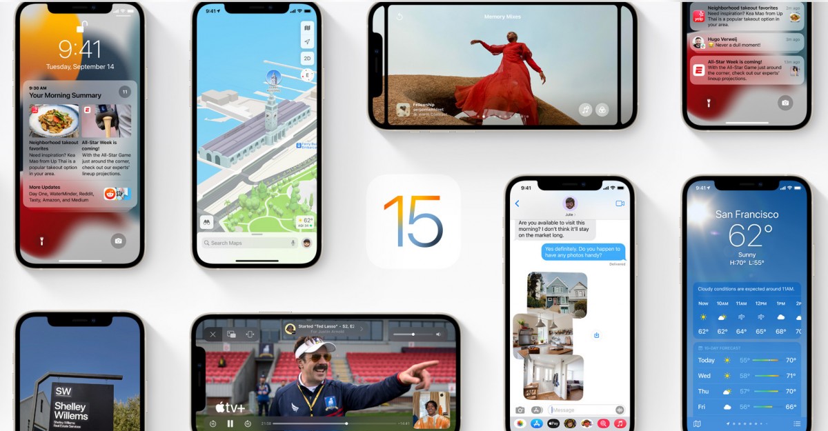 iOS 15 goes live on September 20 along with iPadOS 15 and watchOS 8 -  GSMArena.com news