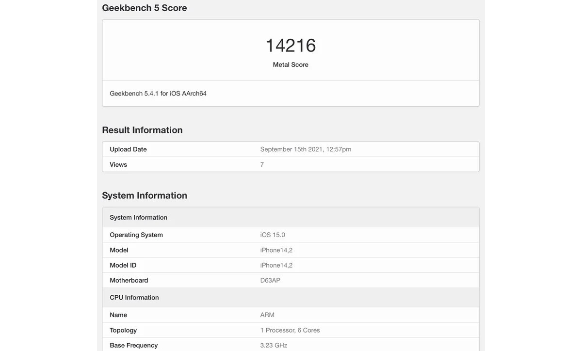 iPhone 13 Pro runs Geekbench, reveals 55% better GPU performance compared to iPhone 12 Pro