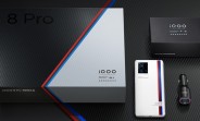 The iQOO 8 Pro Pilot Edition comes bundled with a 55W Flash Car Charger