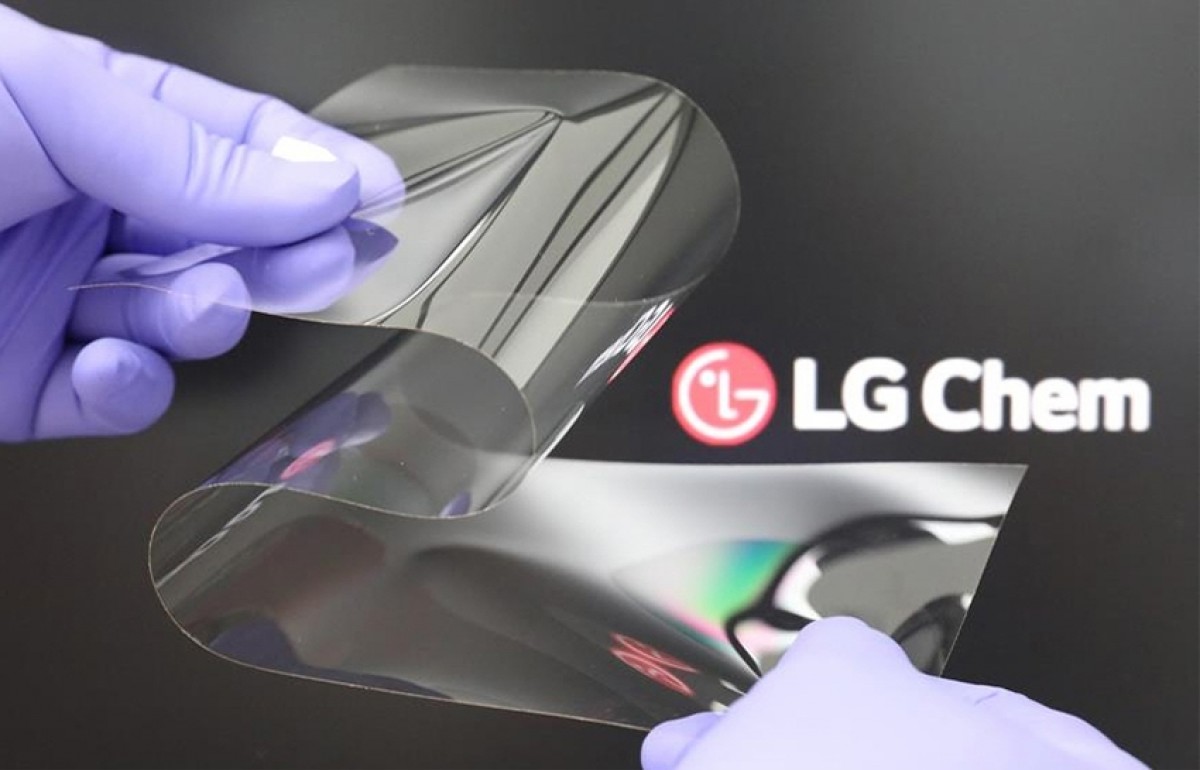 LG introduces new foldable display material with no creases, hard as glass